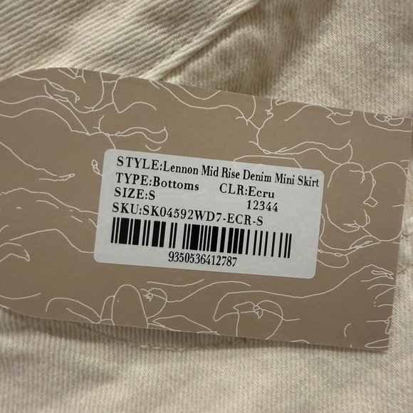 Meshki ecru Mini skirt - Picture 12 of 12